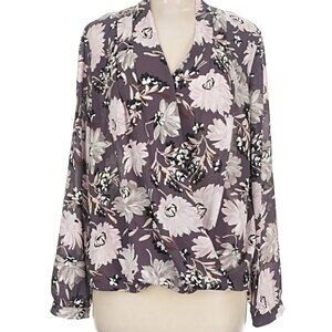 Ann Taylor Factory Long Sleeve Blouse Size Large Petite LP